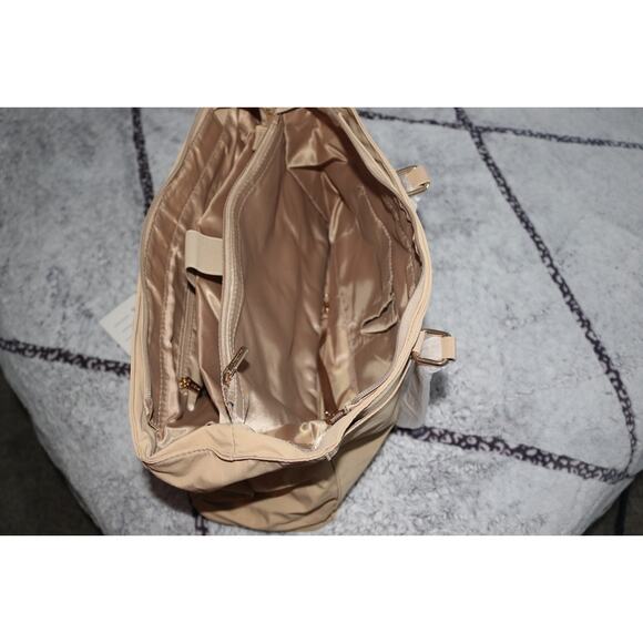 LOVEVOOK Laptop Bag 15.6 Inch Tote Bags Waterproof Leather Business Bag Khaki - Picture 8 of 11